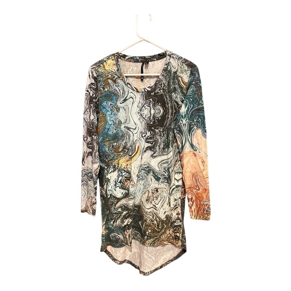 Joe's Women's Shirt/Dress Tunic Top Multicolor Long Sleeve Excellent Condition